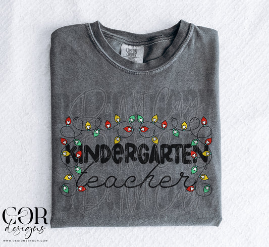 Kindergarten Teacher (Christmas Lights)