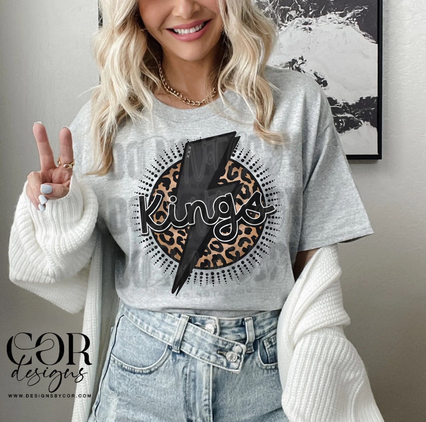 Kings Grey Bolt Leopard