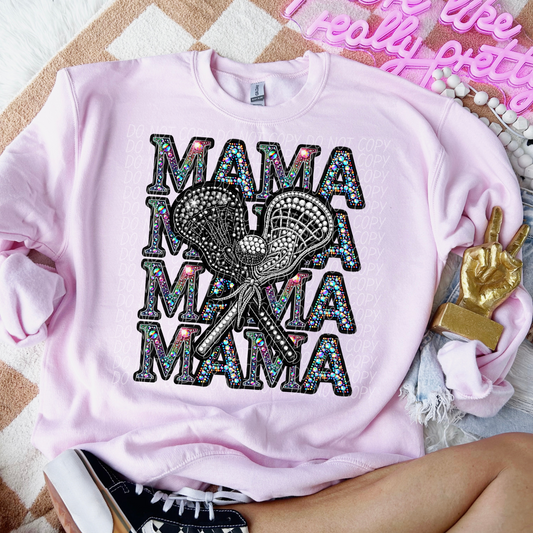 Lacrosse Mama Sequined