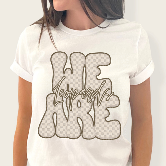 We are Leopards - Brown Checkered