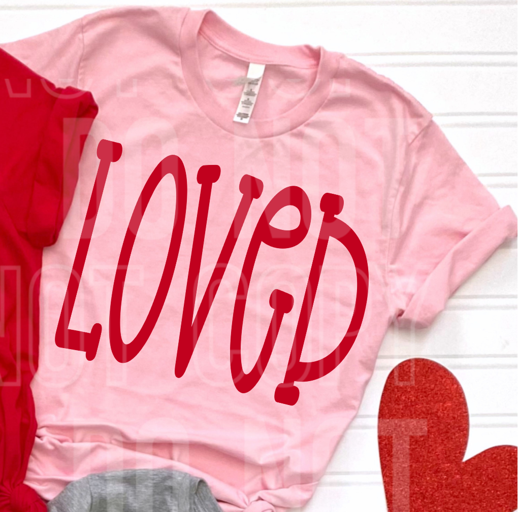 LOVED (RED FONT)