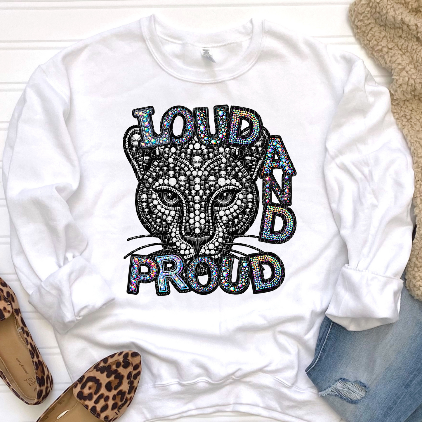 Loud and Proud Panthers (Rhinestone)