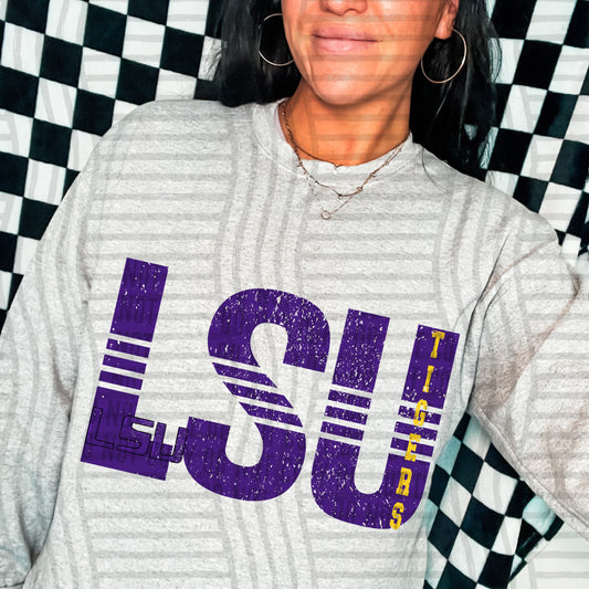 College Lined - LSU Tigers