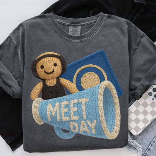 Yarn - Game Day light blue wrestling