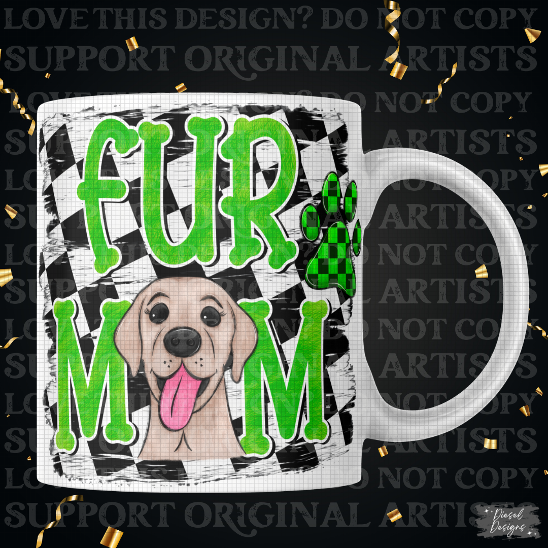 Fur Mom-Green Lab