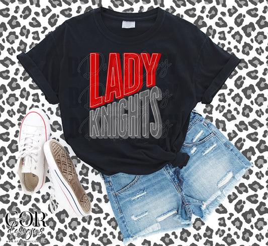 Lady Patriots Red And Grey