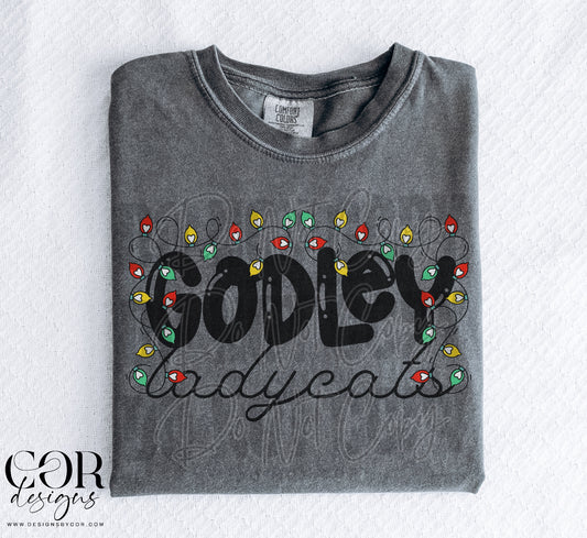Godley Ladycats (Christmas lights)