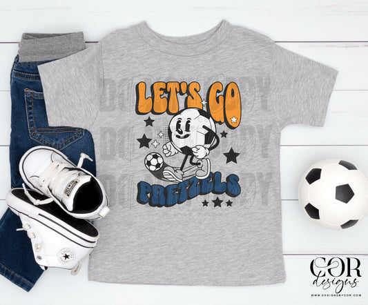 Lets Go Pretzels Orange And Blue Soccer