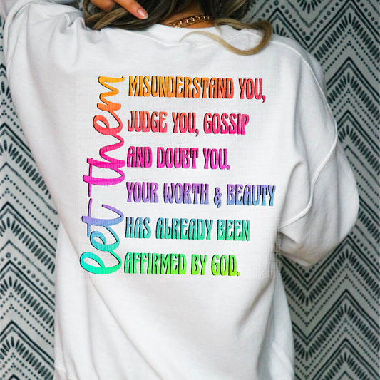 Keep Shining Let Them BACK - DTF Print