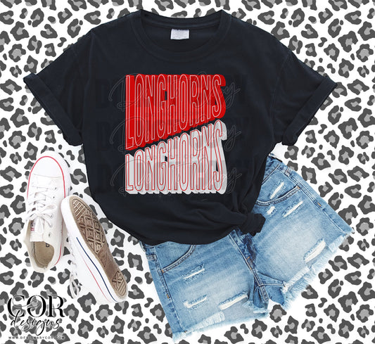 Longhorns Red And White