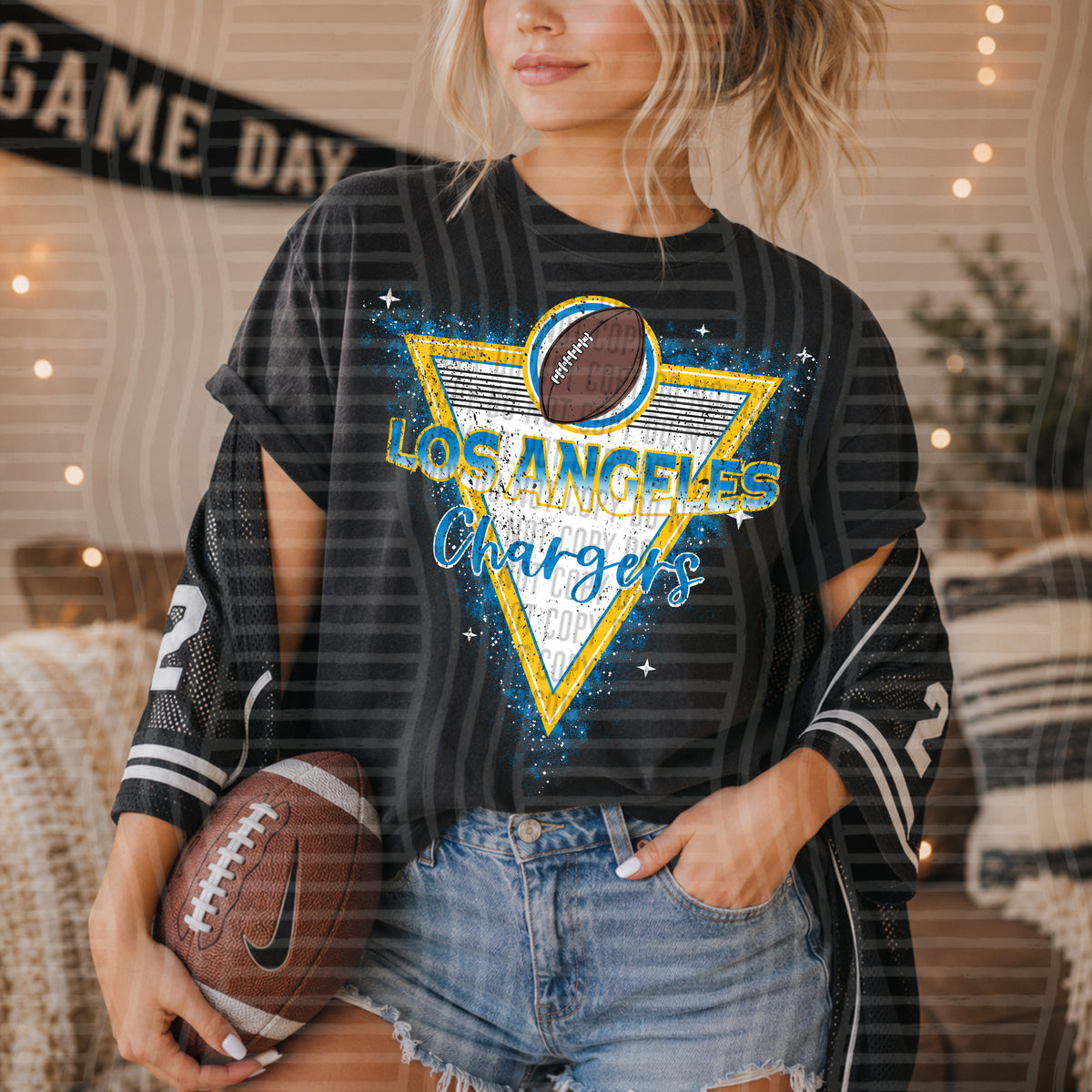 NFL Triangle Badge - Los Angeles Chargers
