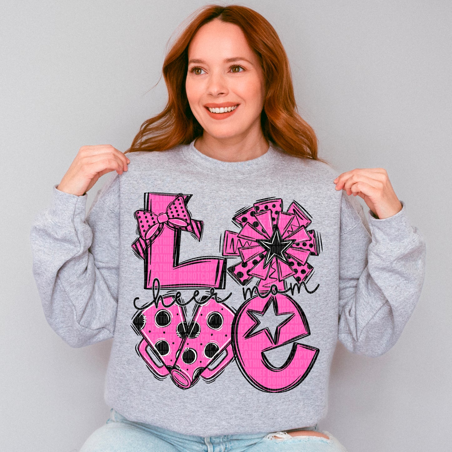 Pink Cheer Love Cheer Mom
