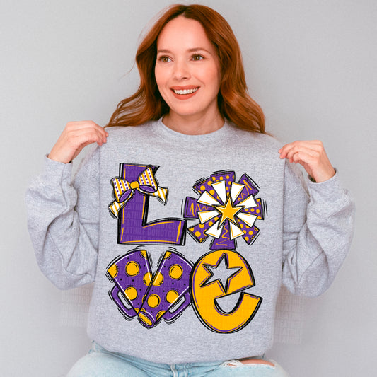 Purple and Yellow Love Cheer