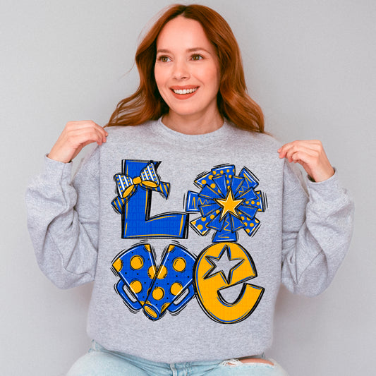 Blue and Yellow Love Cheer