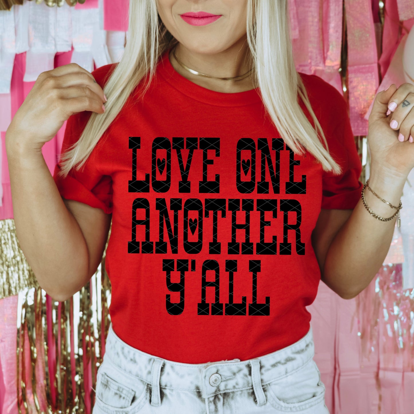 LOVE ONE ANOTHER Y'ALL BLACK