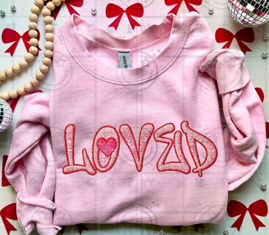 LOVED FAUX EMB