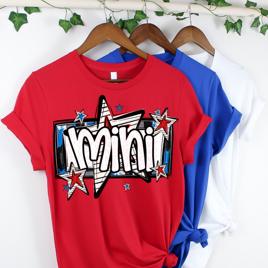 Mini Red White and Blue