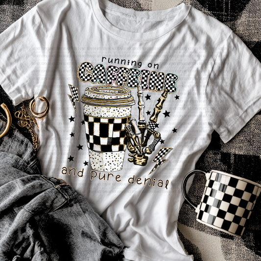 RUNNING ON CAFFEINE AND PURE DENIAL