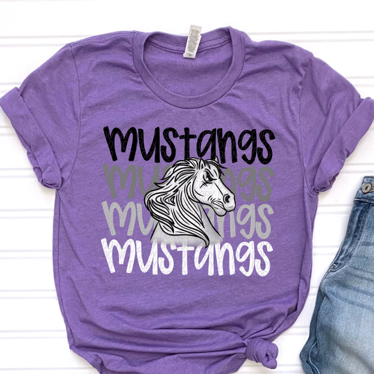 Mustangs Faded Stack