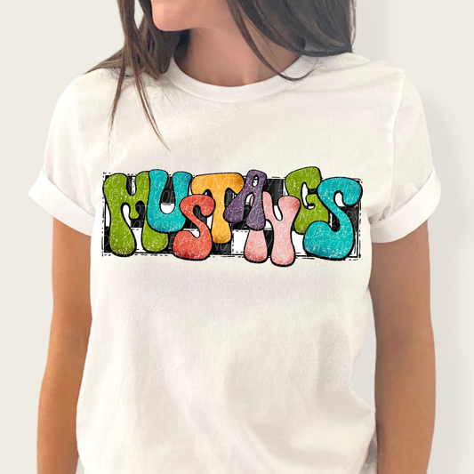 Mustangs (retro rainbow)