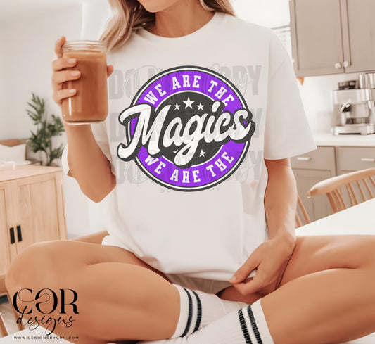 We Are The Magics Purple And Black Circle