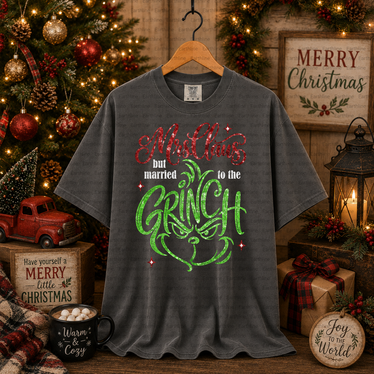 Married to the Grinch sequin