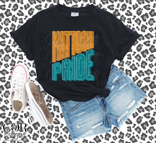 Mattoon Pride Orange And Teal