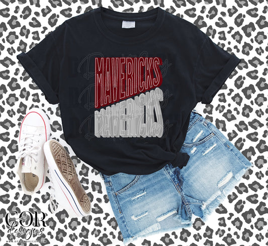 Mavericks Maroon And Silver