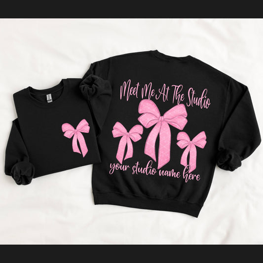 MEET ME AT THE STUDIO BOW (FRONT)