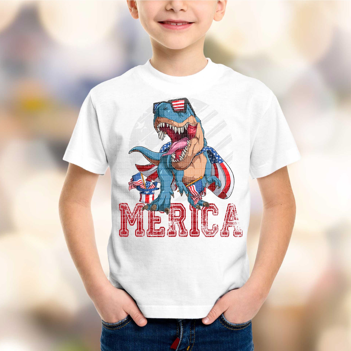 Merica Dinosaur - DTF Transfer