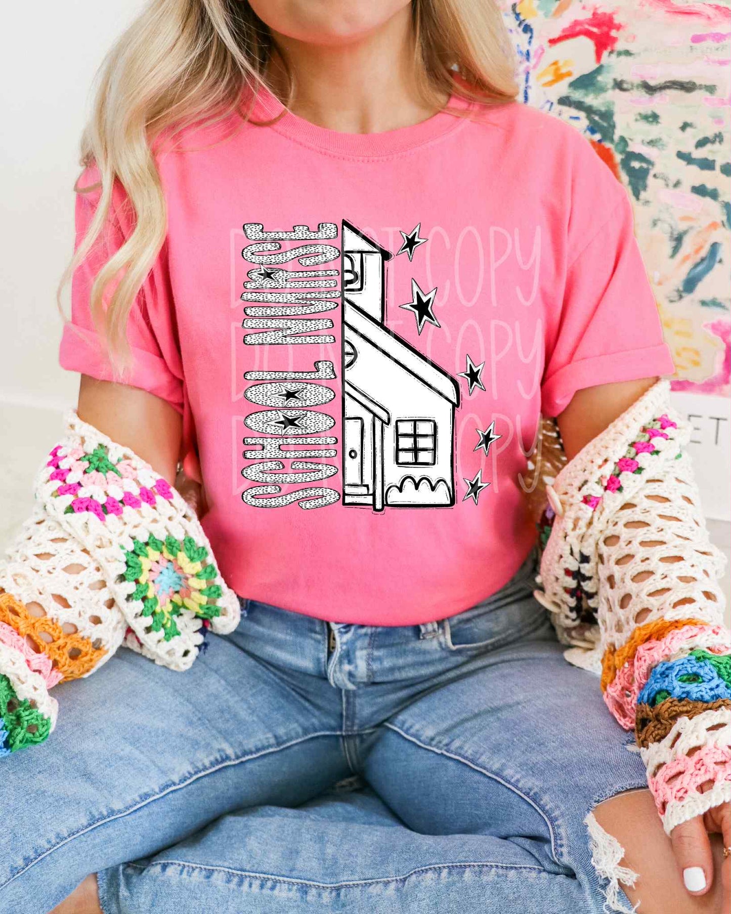 School Nurse (bw dots)