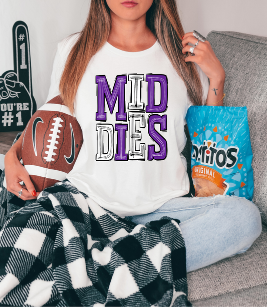 Middies Purple and White