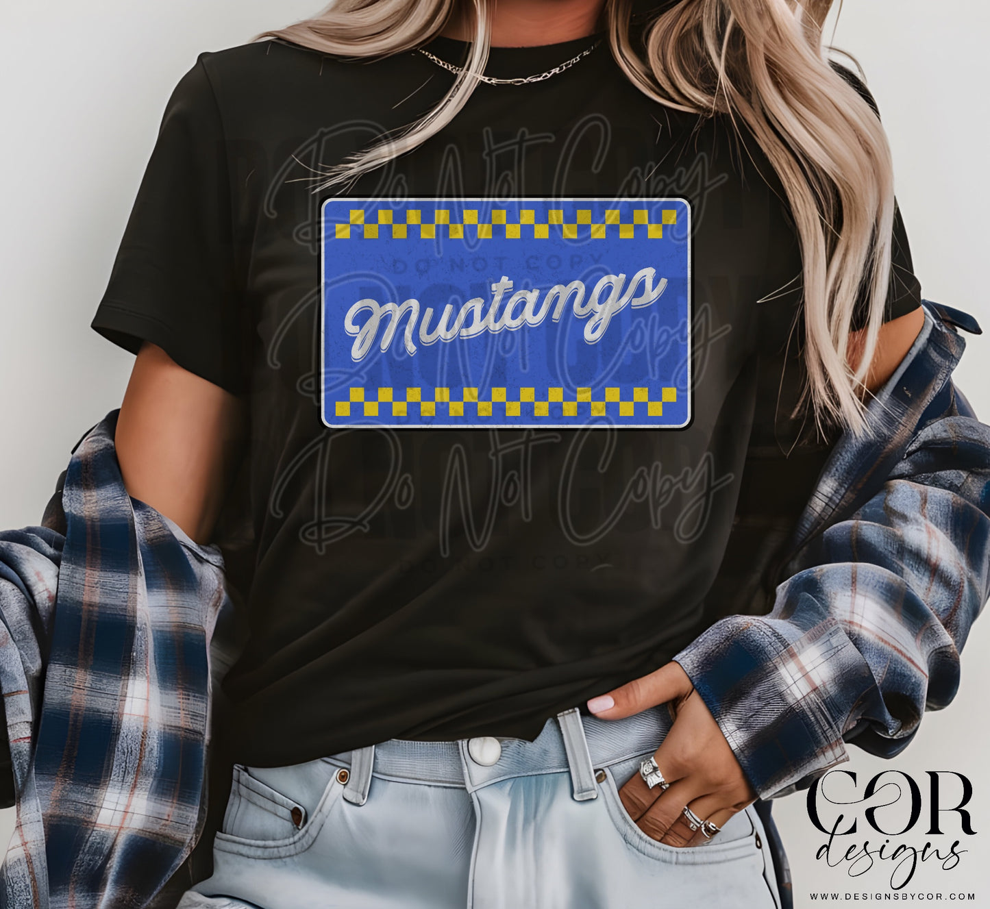 Mustangs Blue And Yellow