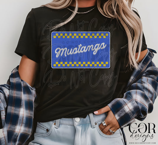Mustangs Blue And Yellow