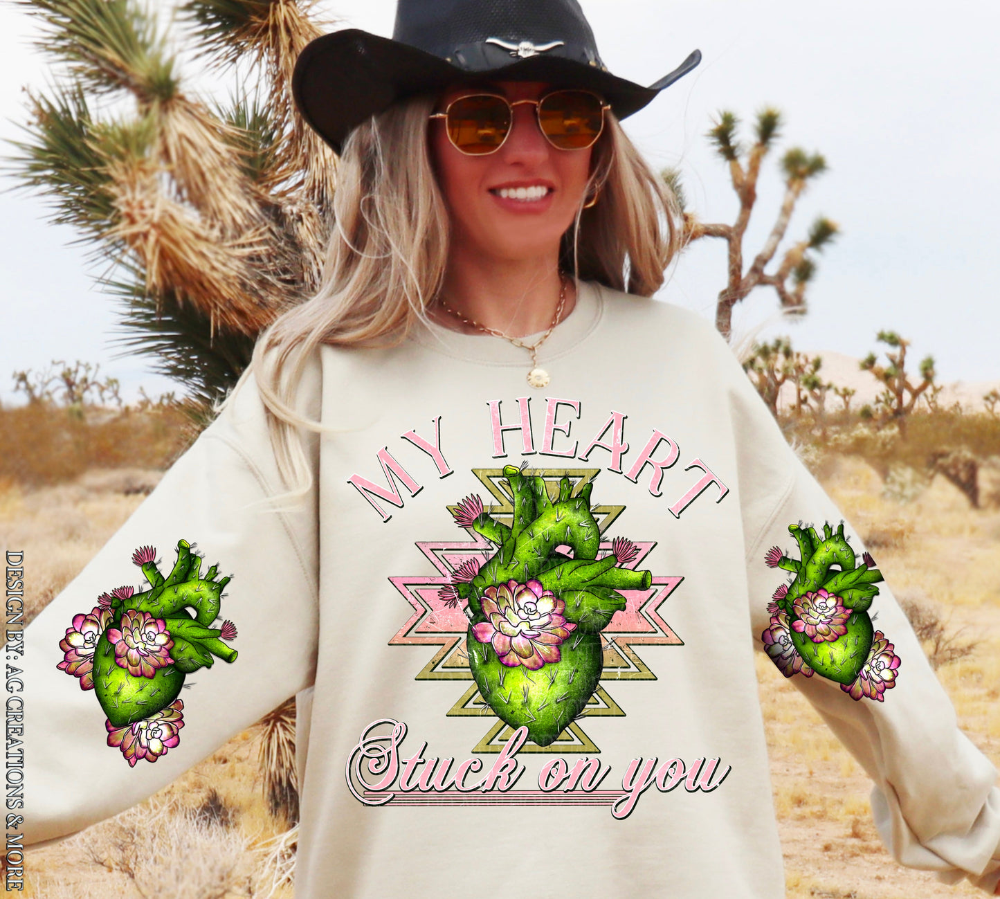 My Heart Stuck On You SLEEVE- DTF Transfer