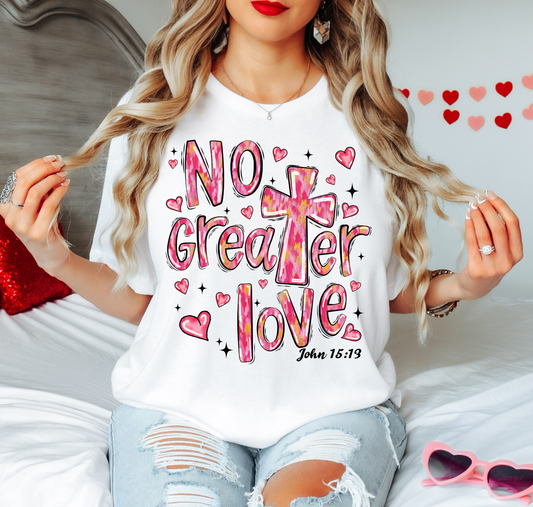 No Greater Love Pink Hearts