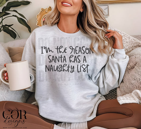 I'm the reason Santa has a naughty list