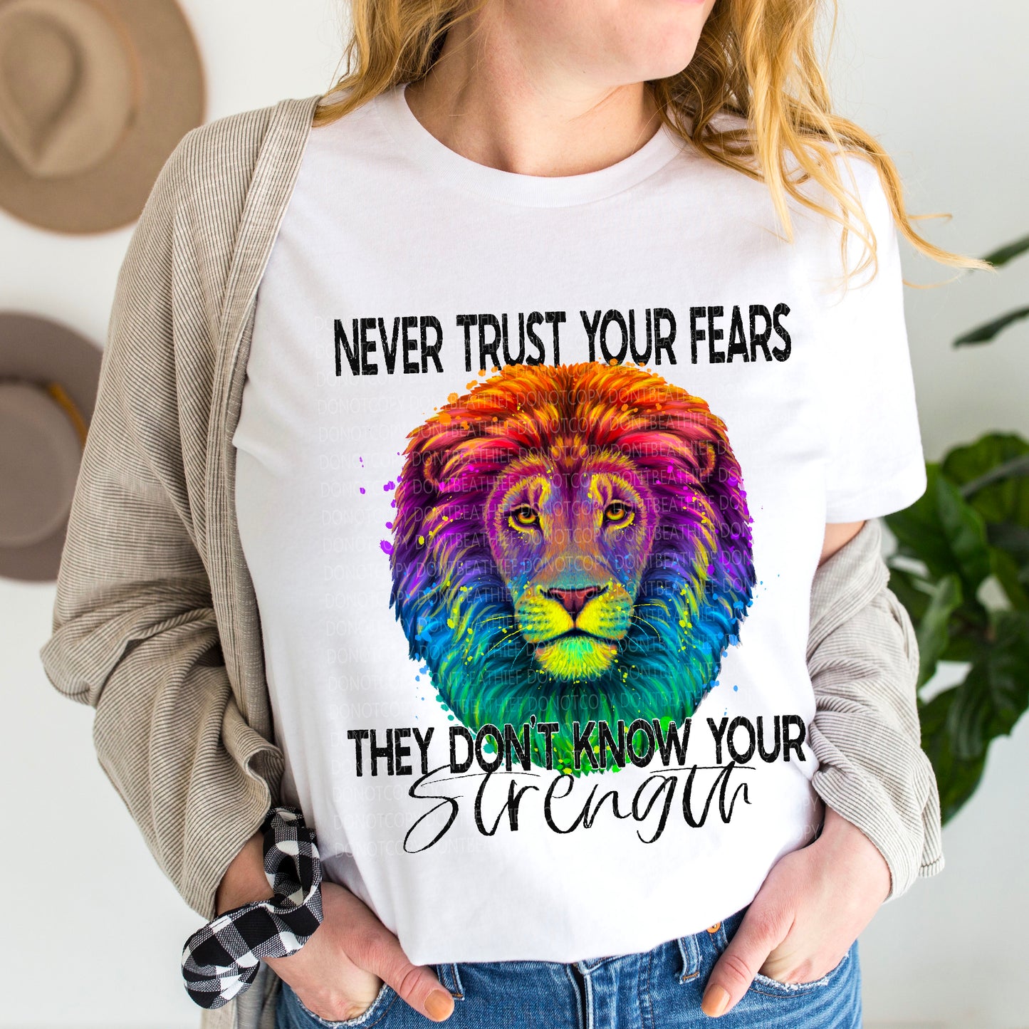 They Don't Know Your Strength/Lion - DTF Print