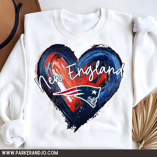 New England Patriots Football Heart