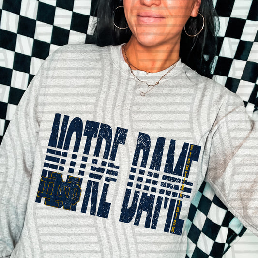 College Lined - Notre Dame Fighting Irish