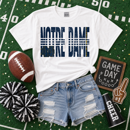 College Lined - Notre Dame Fighting Irish
