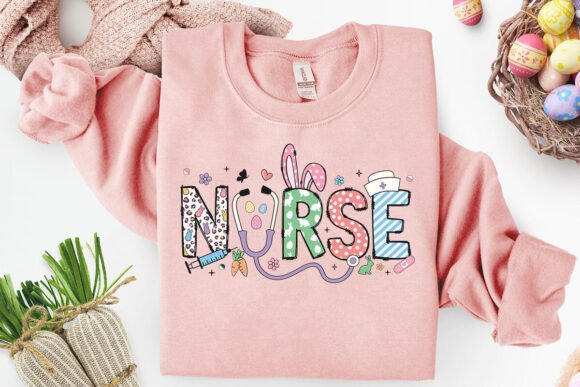 Nurse Easter Colorful Letters