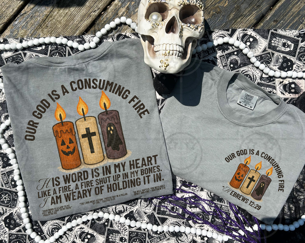 Our God is a consuming fire (back)