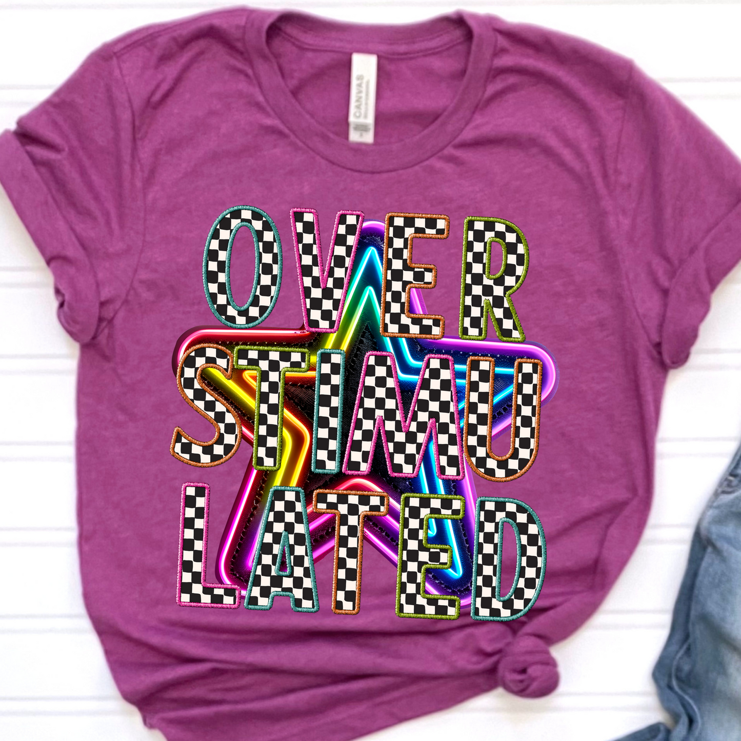 Overstimulated Checkered Star