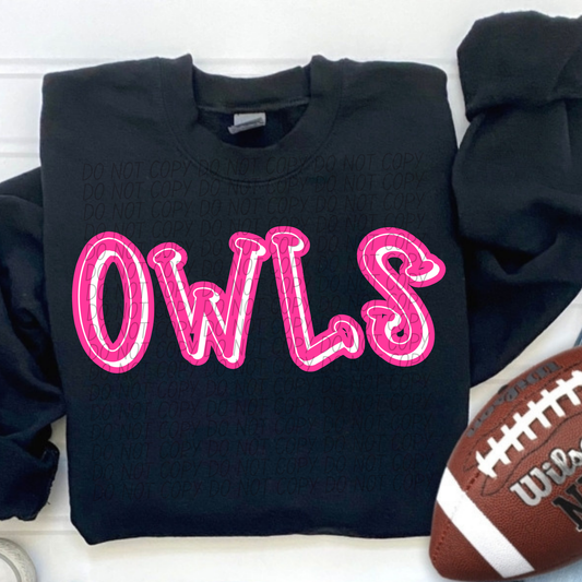 Owls Pink