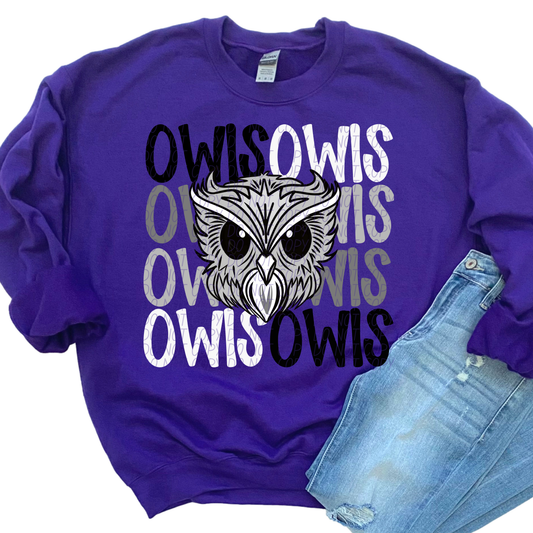 Owls Faded Stack