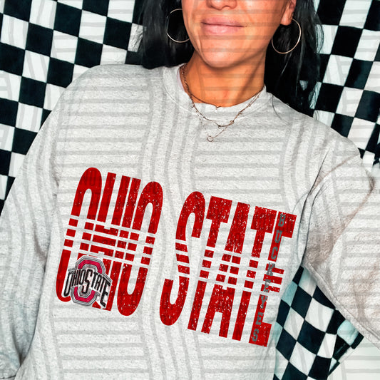 College Lined - Ohio State Buckeyes