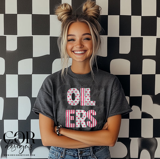 Oilers Heart Letters