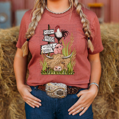 Oink Moo Cock-A-Doodle - DTF Transfer