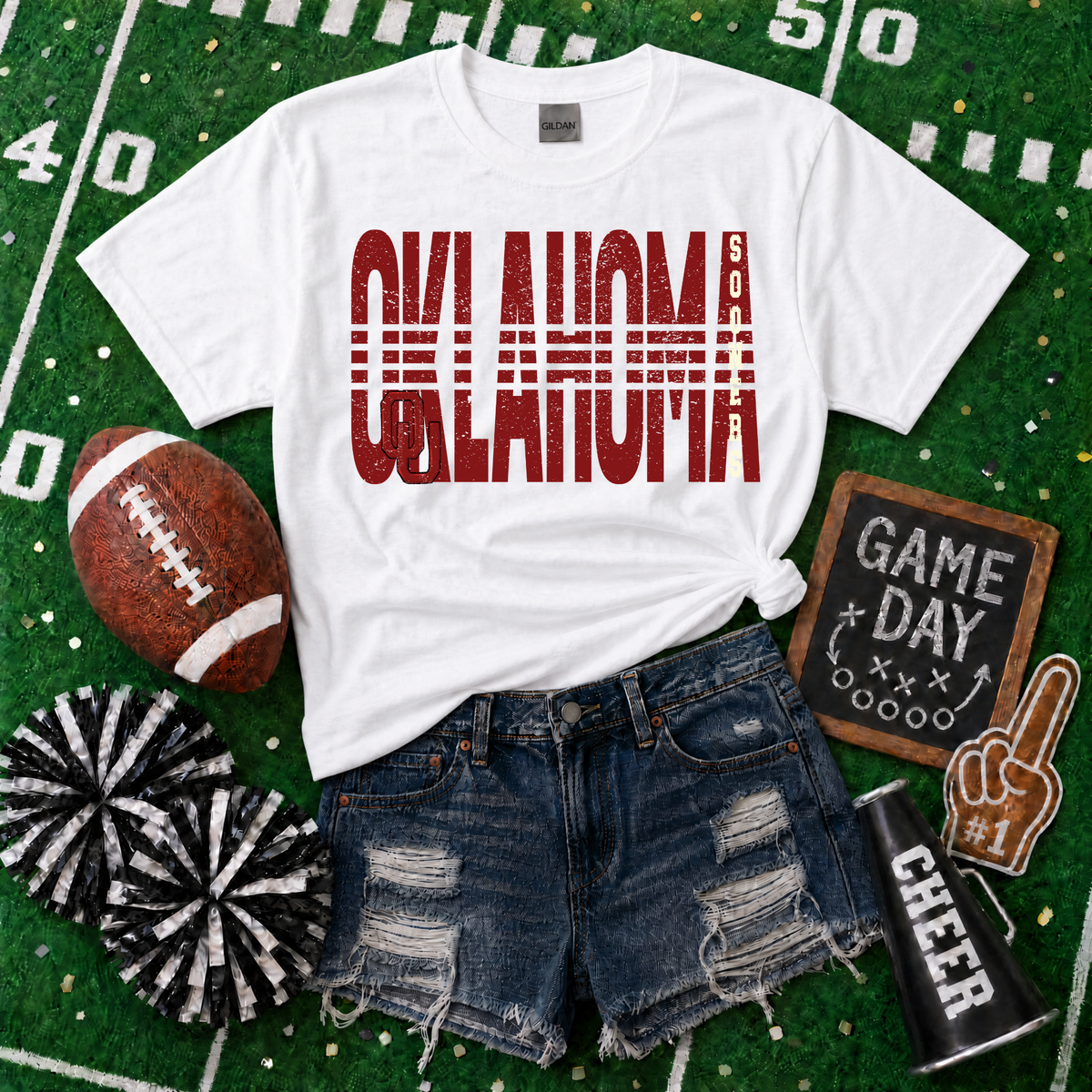 College Lined - Oklahoma Sooners